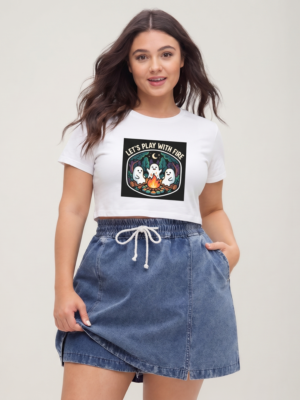 Let's Play with Fire Women's Crop Top