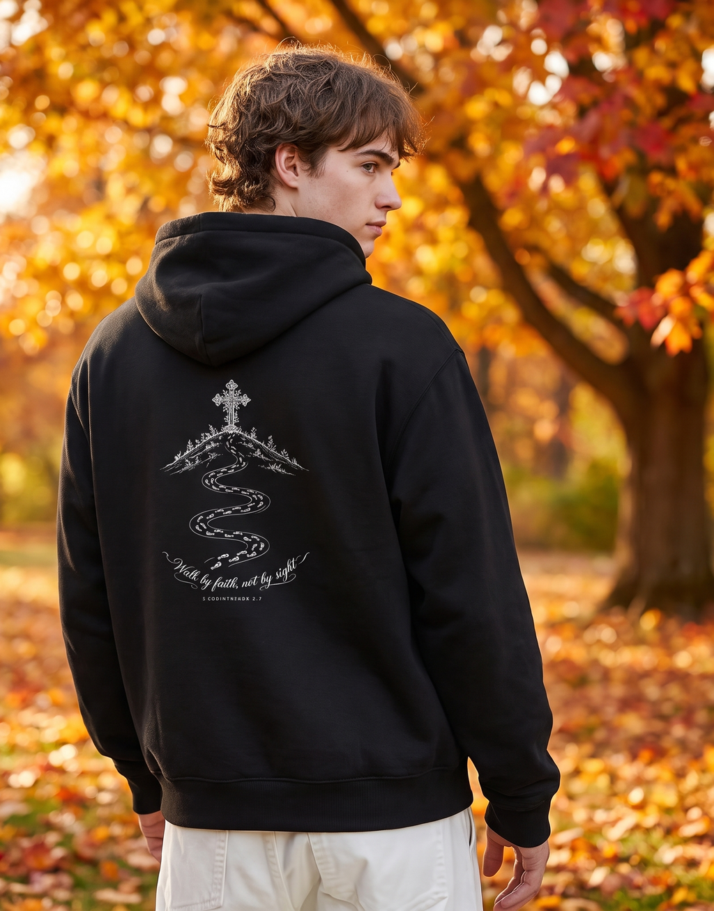 Walk by Faith Unisex Hooded Sweatshirt