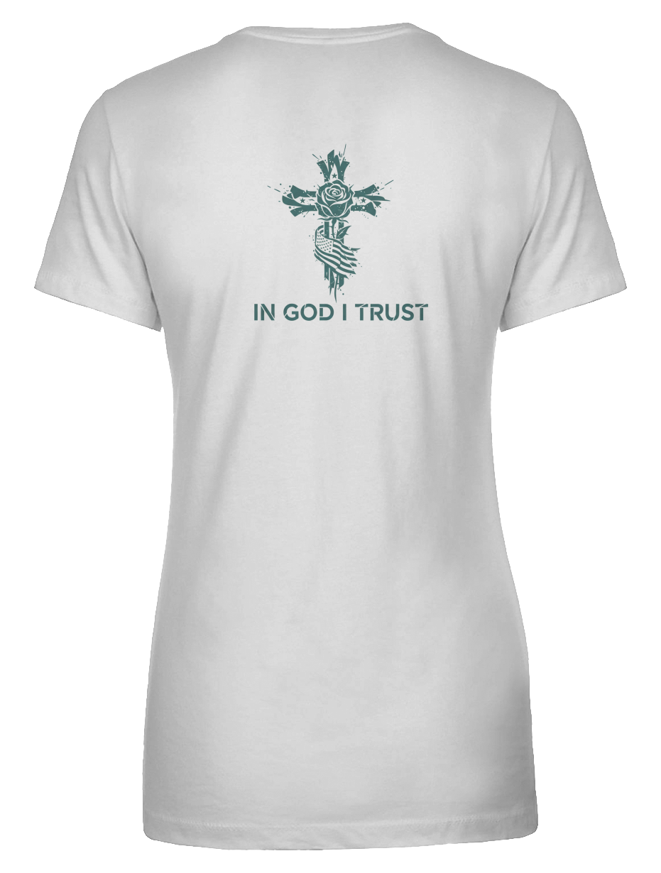  In God I Trust Womens Ideal Crew