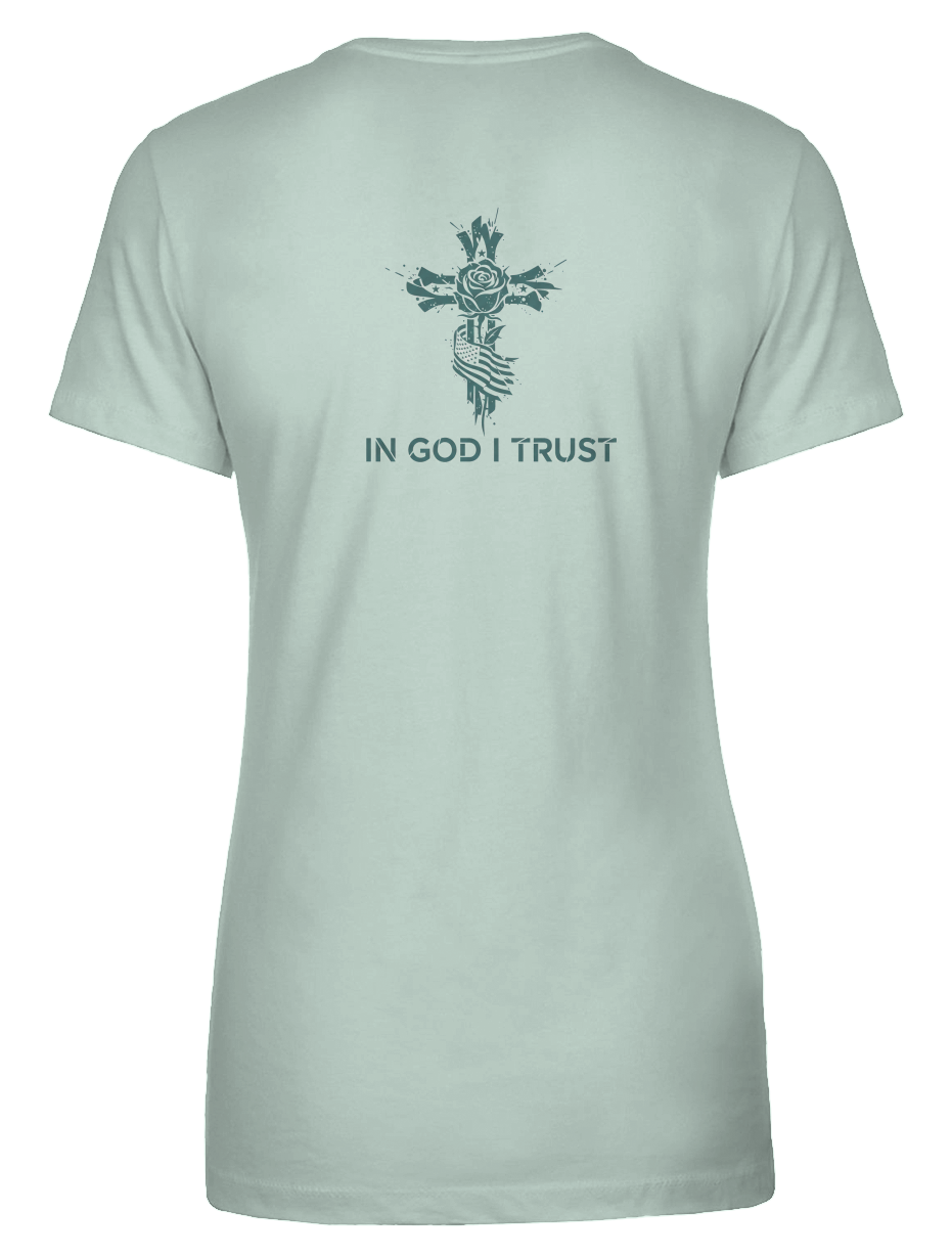  In God I Trust Womens Ideal Crew