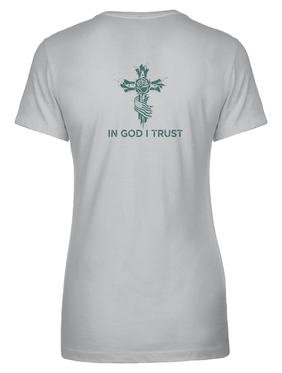  In God I Trust Womens Ideal Crew