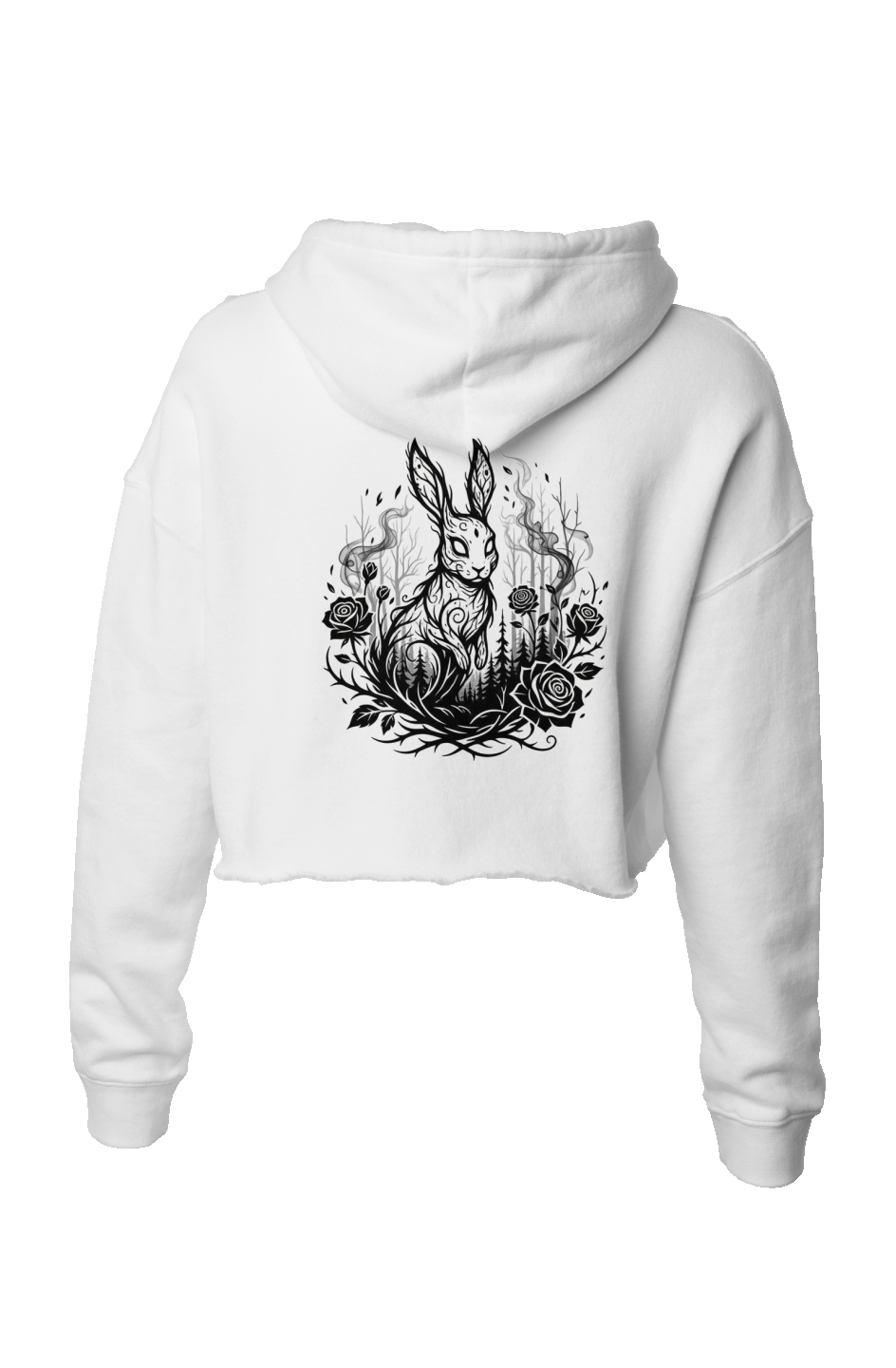 White Rabbit Lightweight Crop Hoodie
