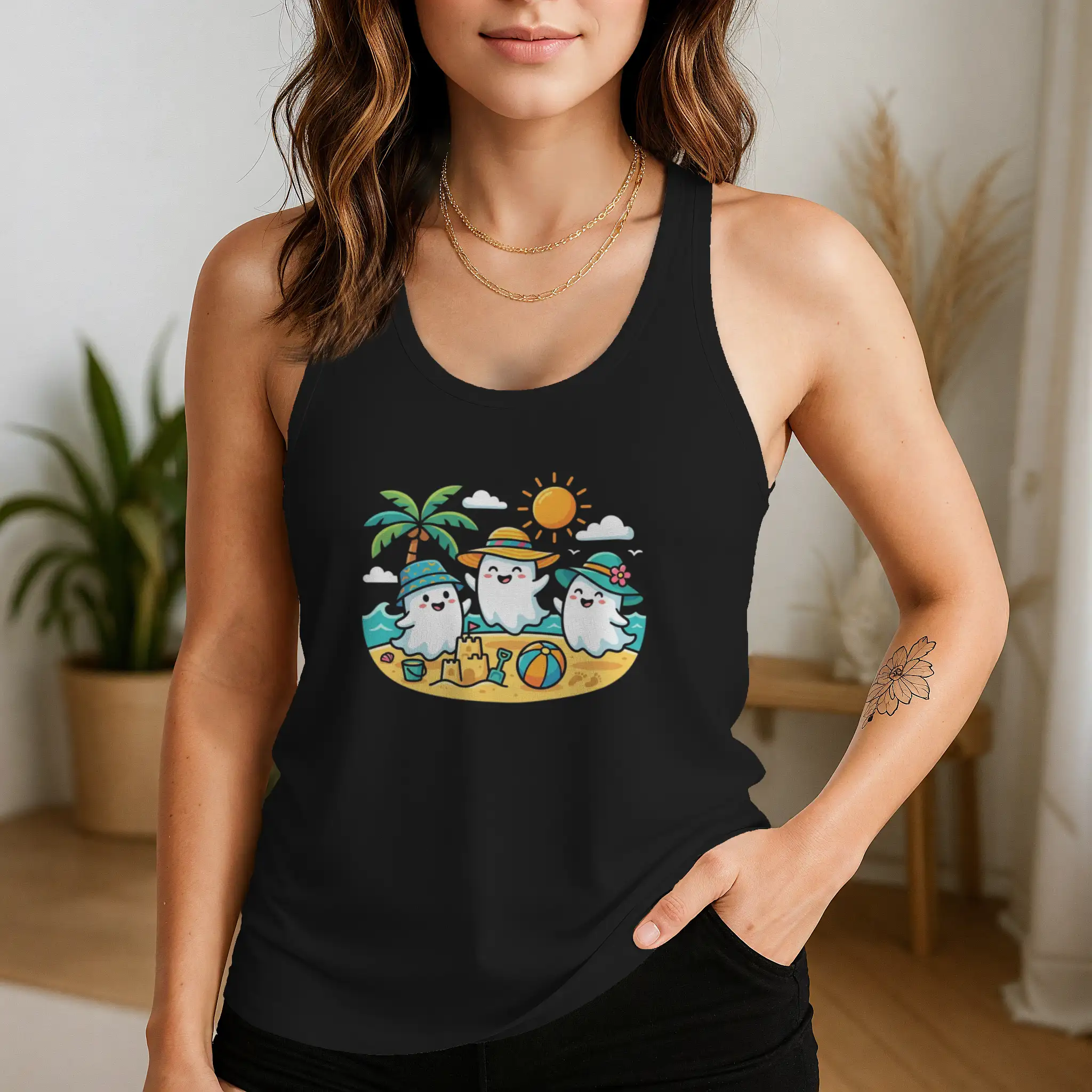 Spooky Sand Castles Tank Top