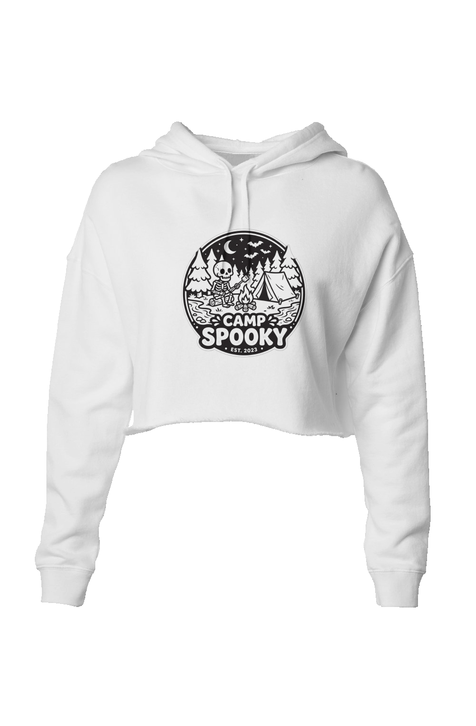 Camp Spooky Crop Hoodie
