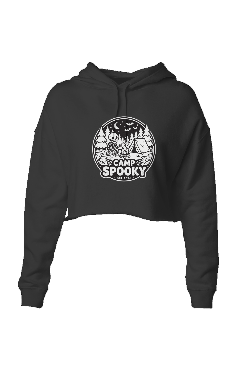 Camp Spooky Crop Hoodie