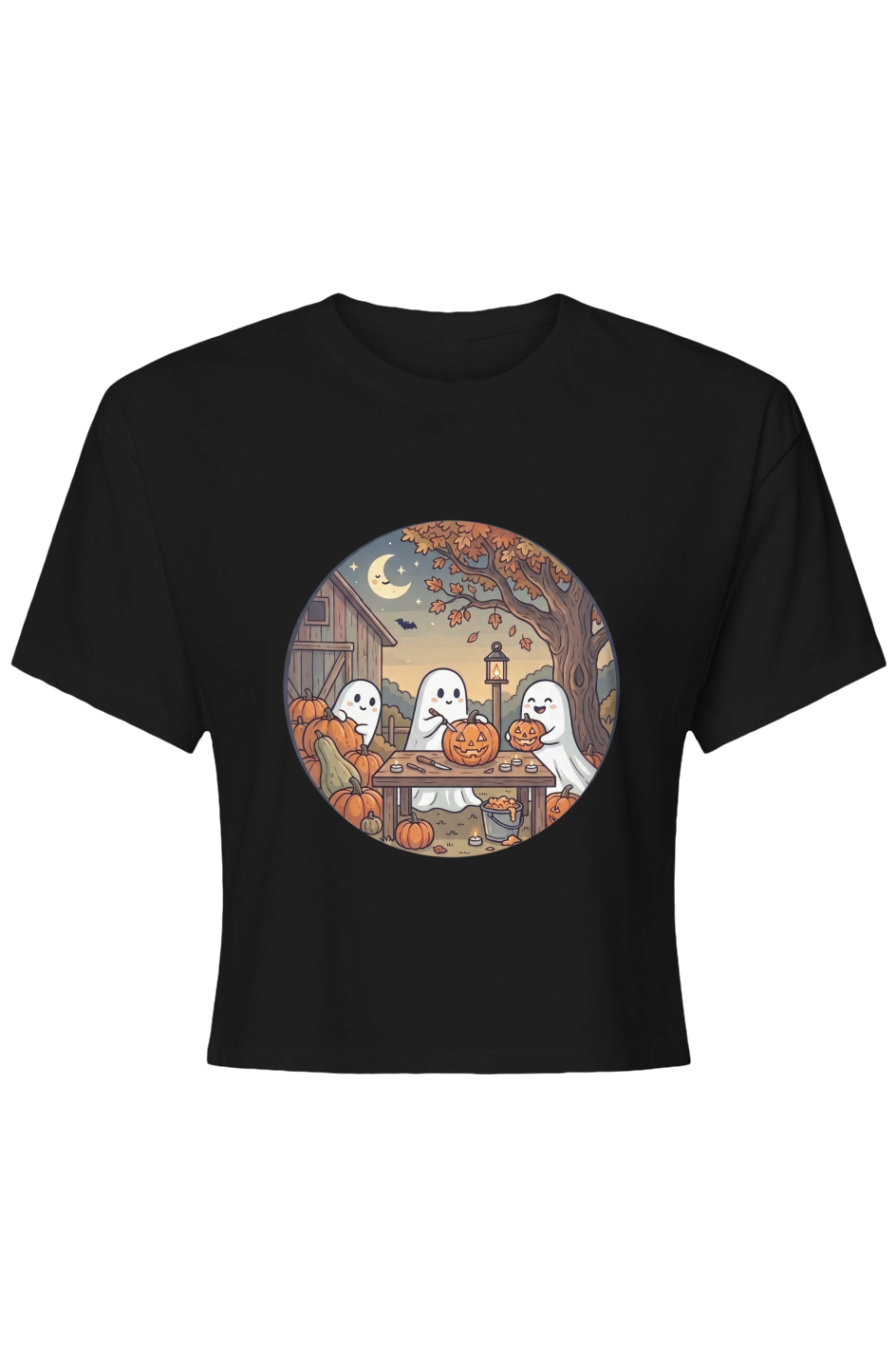Pumpkin Carving Crop Top