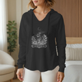 Womens Lightweight Wash Hooded Sweatshirt