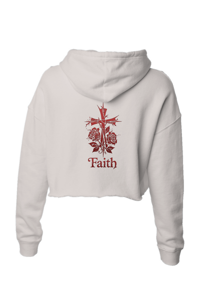 Thorned Faith Women's Crop Hoodie