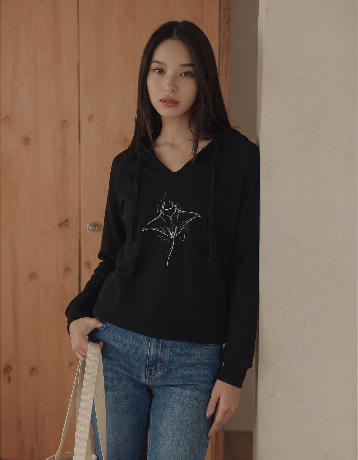 Moonlit Manta Women's Lightweight Hoodie