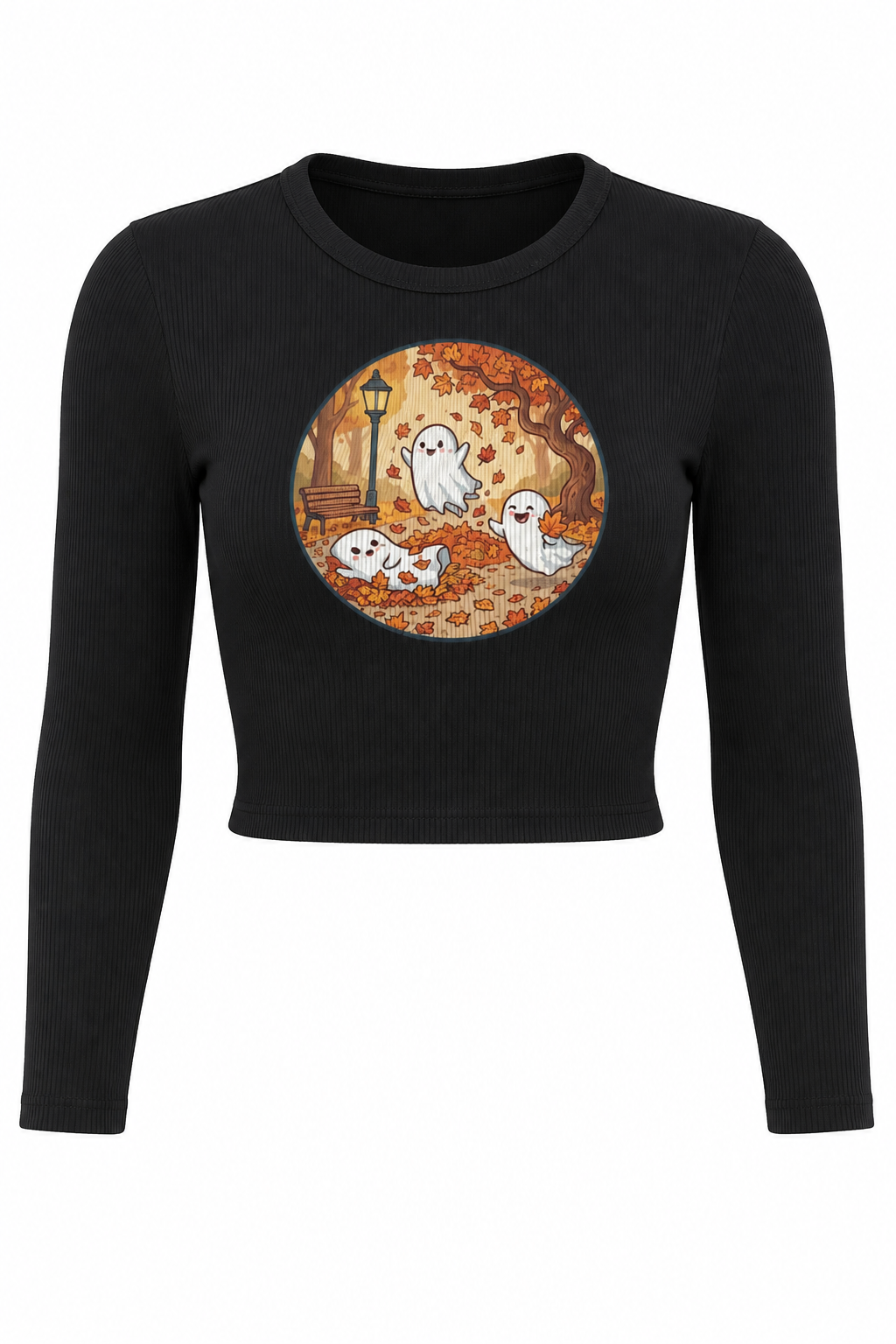 Spectral Fall Fun Long Sleeve Crop Top