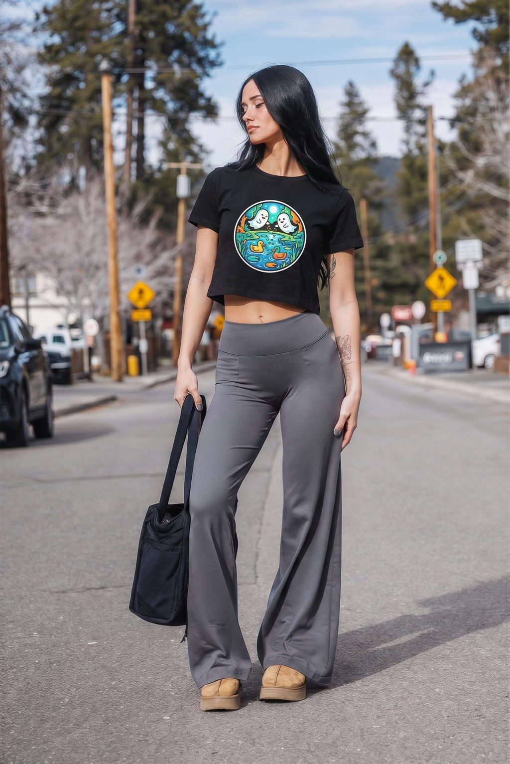 Ghost Pond Crop Top