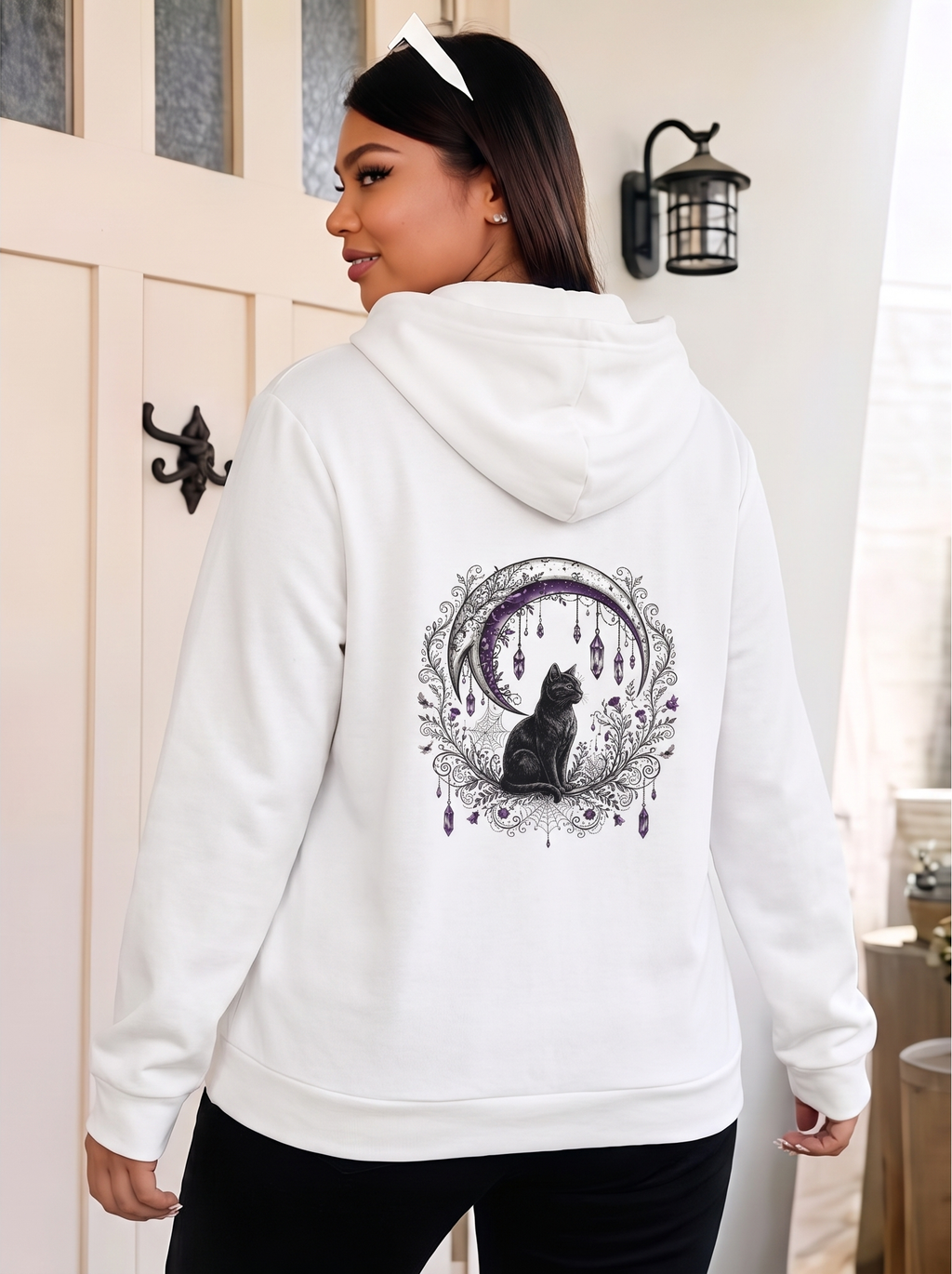 Witch's Familiar Unisex Zip Hoodie